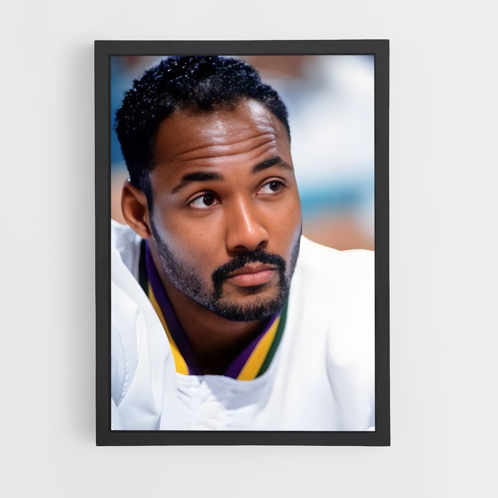 Poster Moustache Charismatique – affiche Basketball (vue 2)